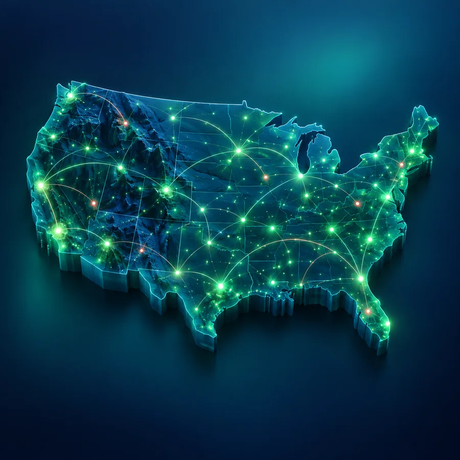 Connected coverage across the United States